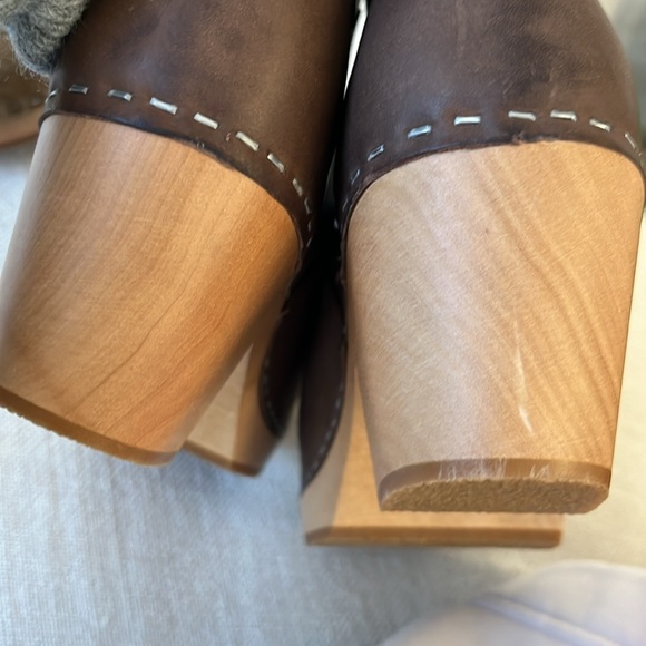 Swedish Hasbeens NWT Zip It Emy clog Clasicc  Boot Super Fun Grayish taupe color - Picture 9 of 9